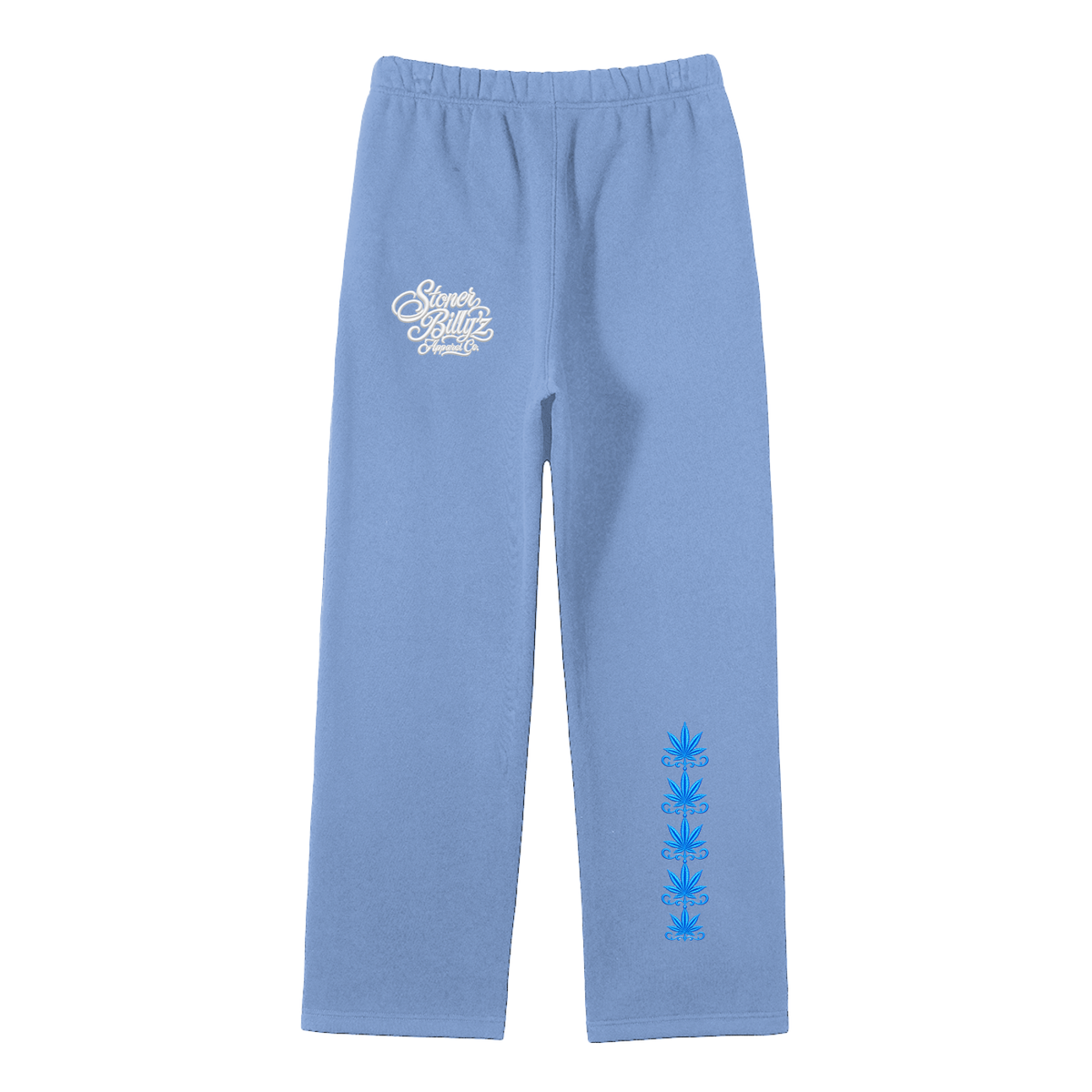 Unisex Solid Color Fleece Straight Leg Pants