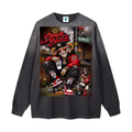 Gradient Washed Long Sleeve T-Shirt