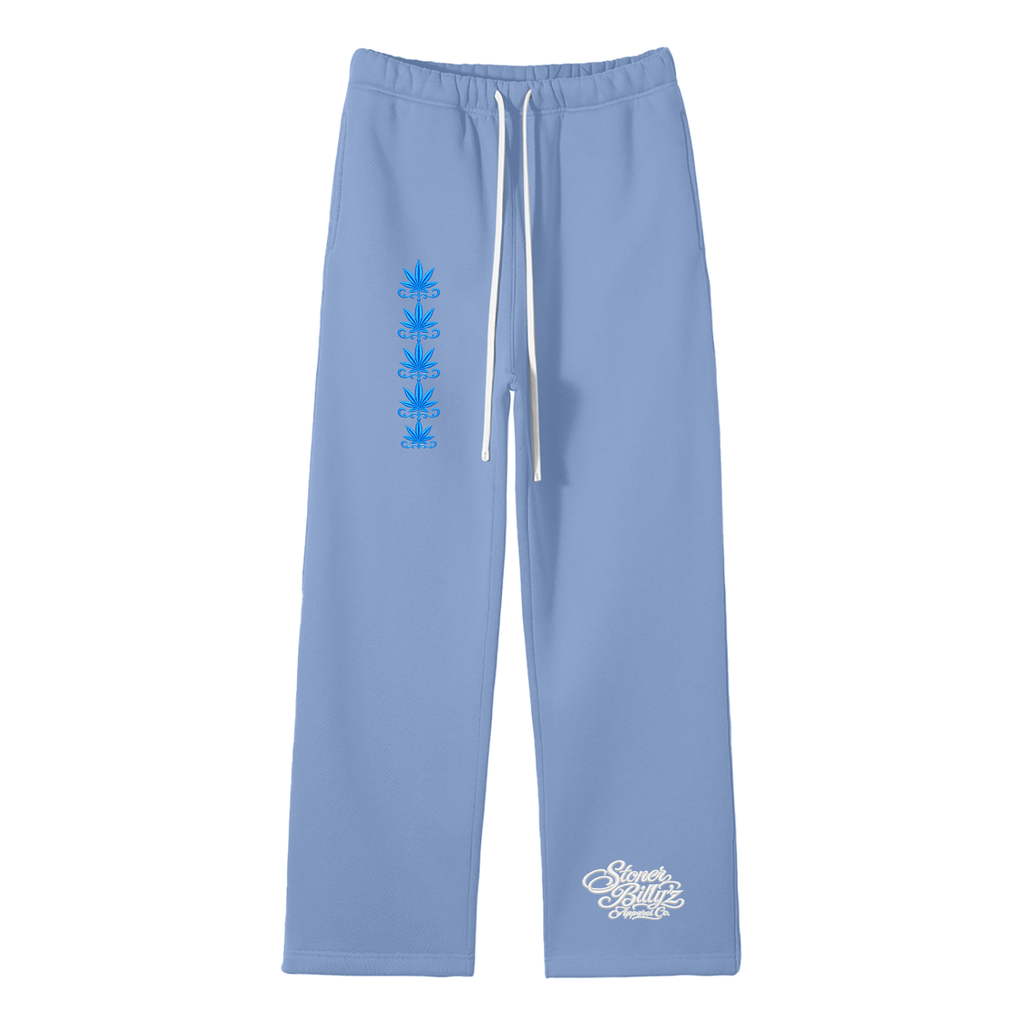 Unisex Solid Color Fleece Straight Leg Pants
