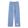 Unisex Solid Color Fleece Straight Leg Pants