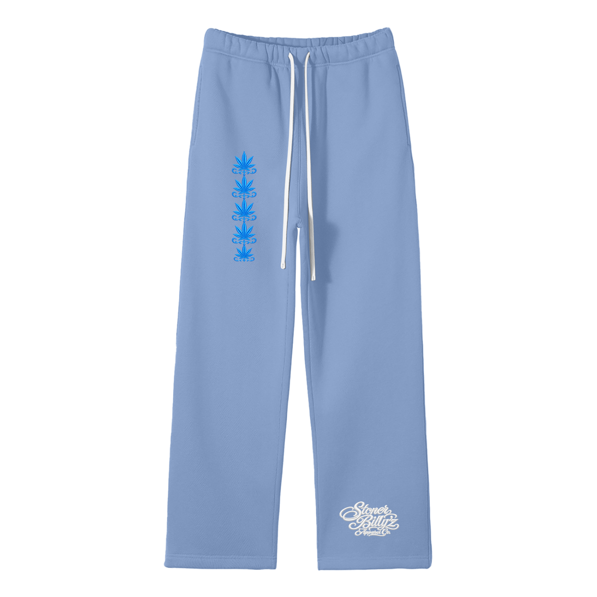 Unisex Solid Color Fleece Straight Leg Pants